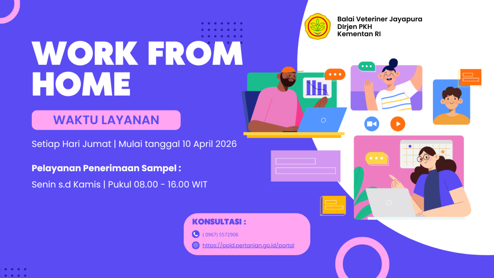 Work From Home  WFH  BVET JAYAPURA