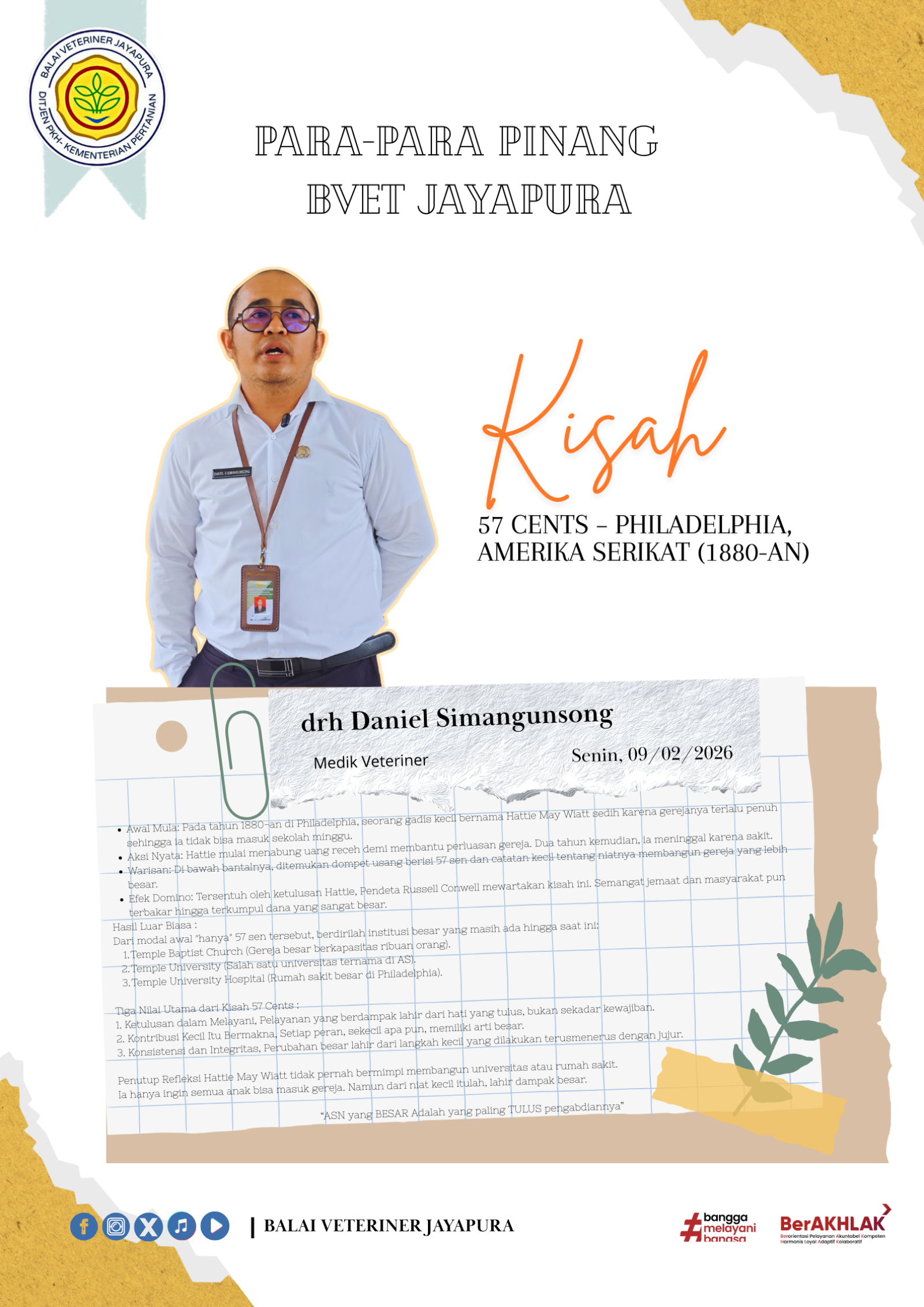 KISAH 57 CENTS     PHILADELPHIA, AMERIKA SERIKAT  1880-AN 