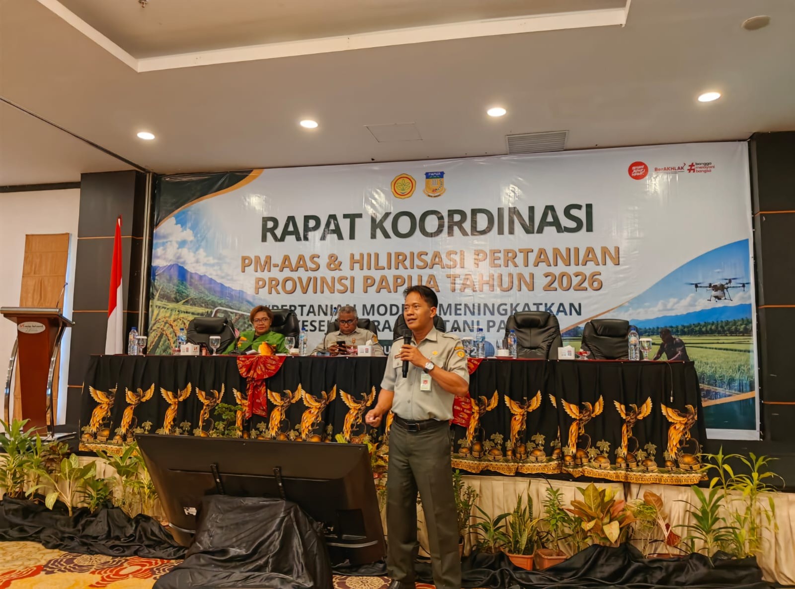 Balai Veteriner Jayapura Dukung Program Strategis Kementerian Pertanian pada Rakor PM-AAS dan Hilirisasi Pertanian Provinsi Papua