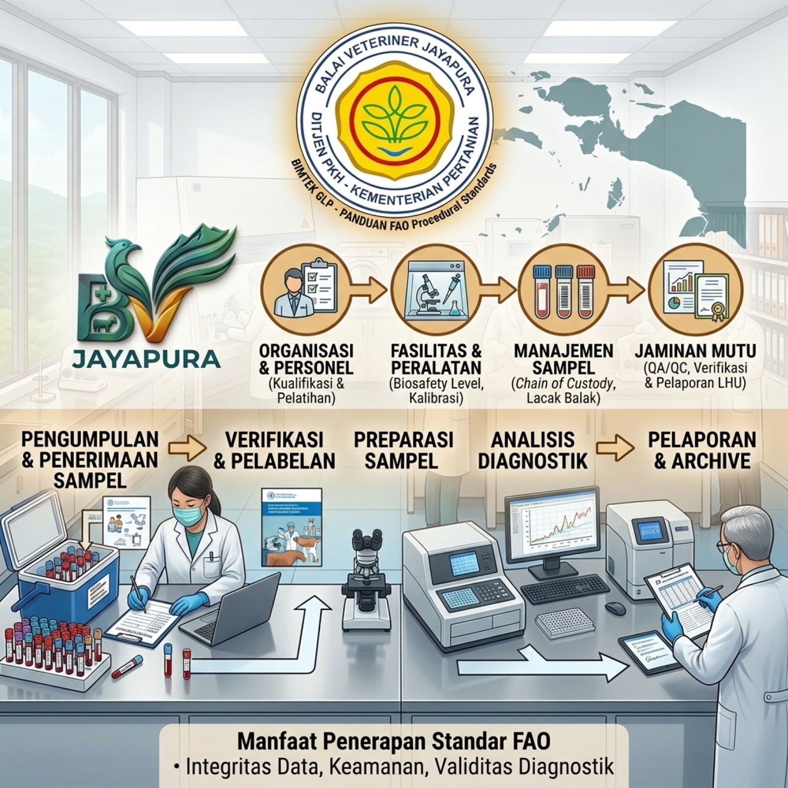 BIMBINGAN TEKNIS GOOD LABORATORY PRACTICE  GLP  Penerapan Standar Baku Prosedur Laboratorium di BV Jayapura