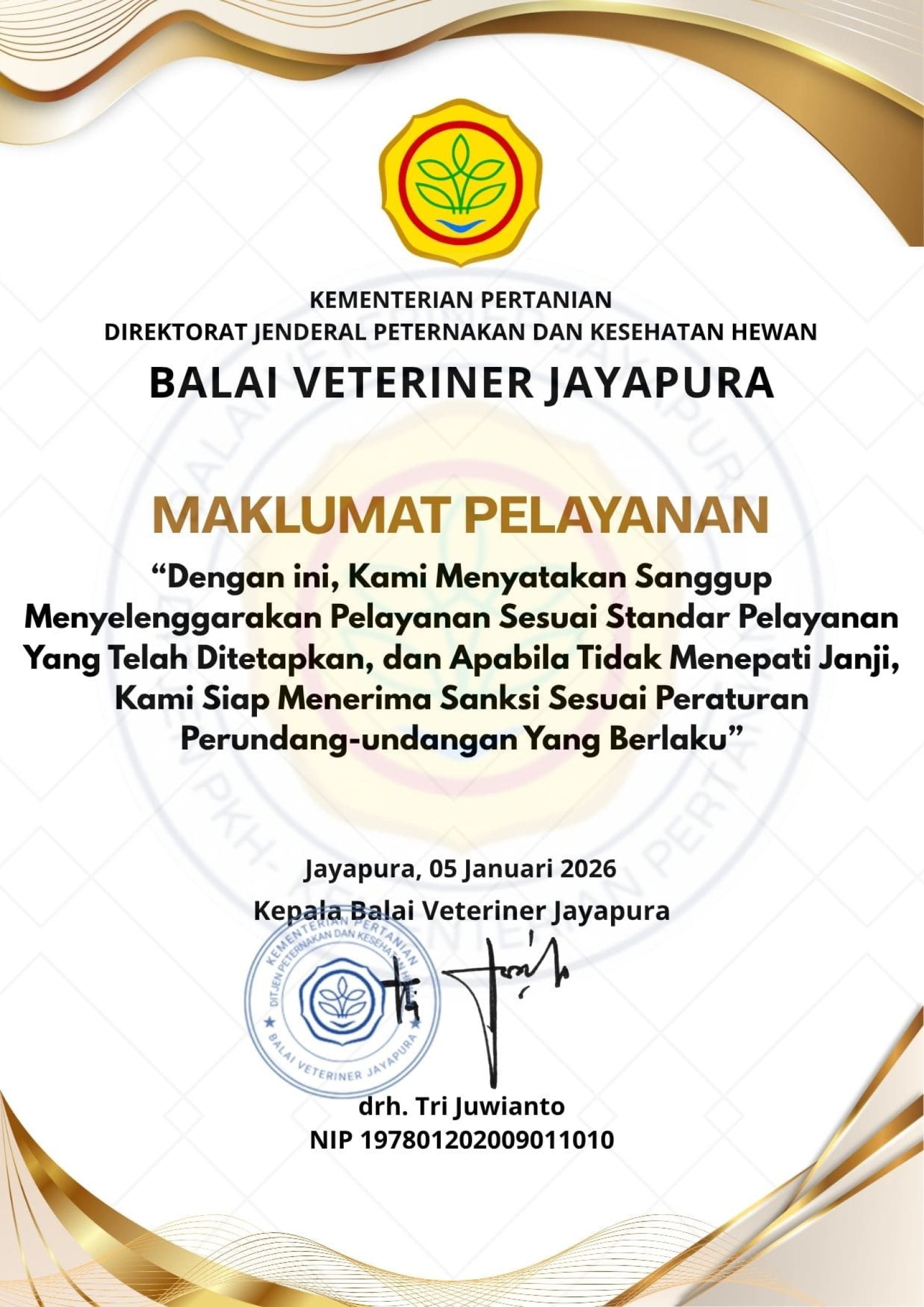 Maklumat Pelayanan